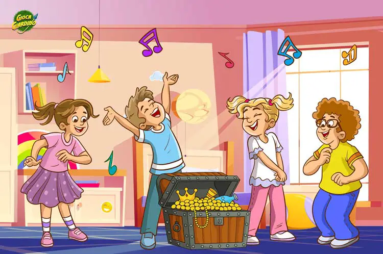 Caccia al tesoro musicale per bambini copertina