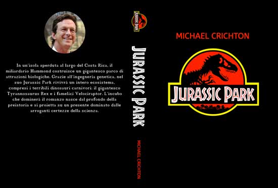 Copertina libro Jurassic Park per caccia al tesoro