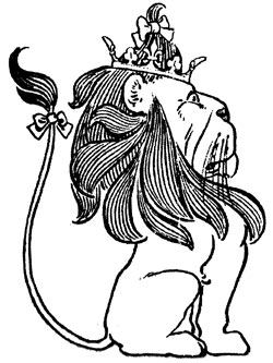Leone - Personaggio principale del Mago di Oz di L.F. Baum - Illustrazione di William Wallace Denslow
