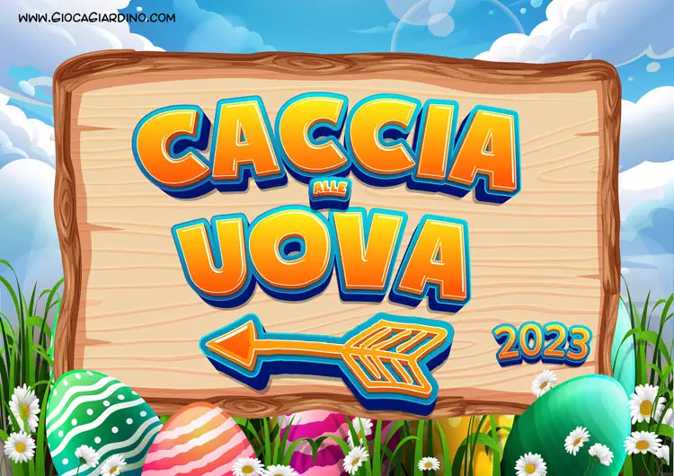 caccia alle uova giardino 2023 - da stampare - copertina