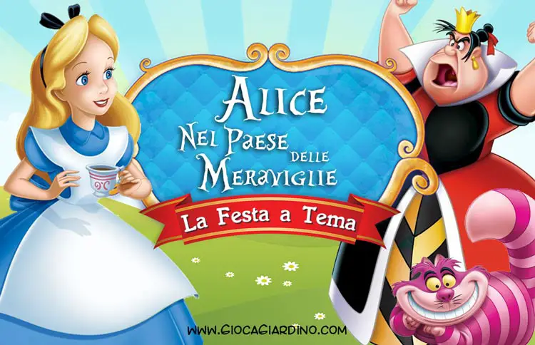 immagini da stampare per festa alice nel paese delle meraviglie fai da te - copertina