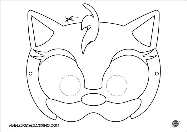 Maschera di Amy Rose da stampare e colorare - personaggio Sonic