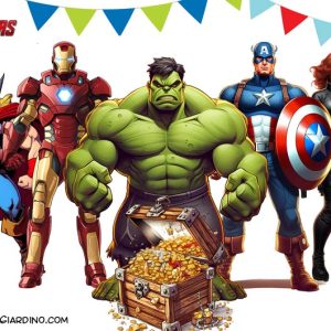 Caccia al tesoro a tema Avengers copertina