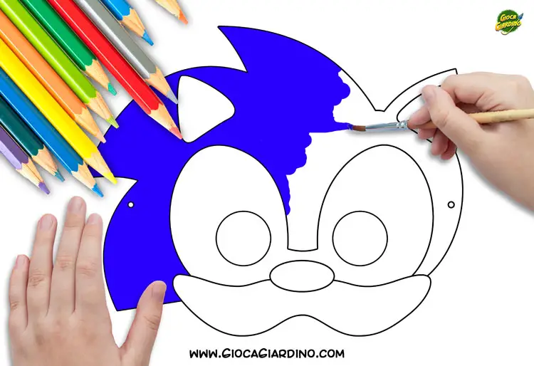 Maschere di Sonic da stampare e colorare - copertina