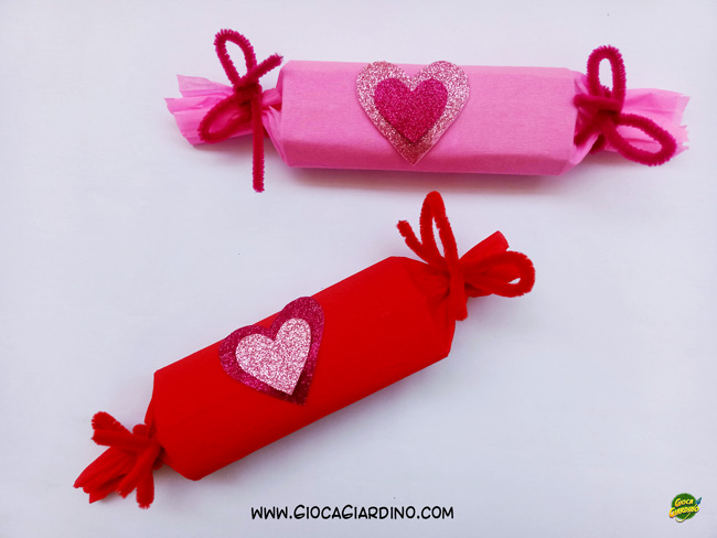 Valentines crackers - lavoretti di san valentino fai da te