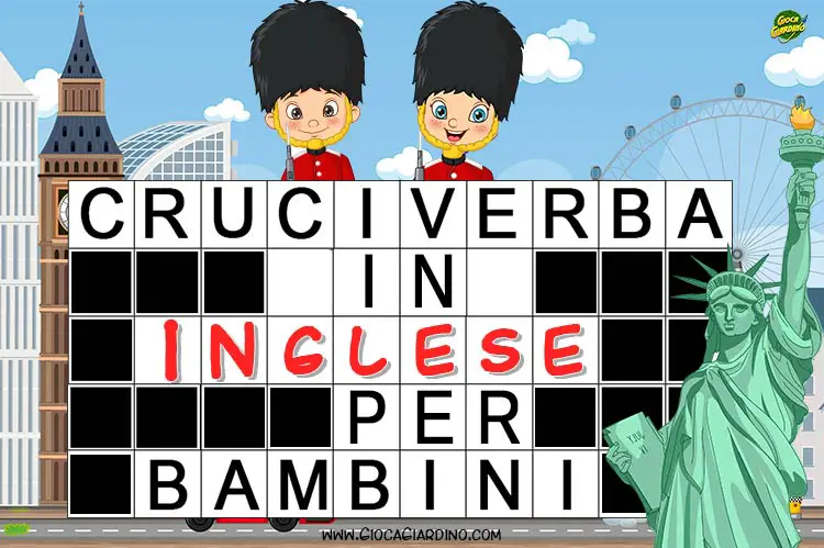 Cruciverba in inglese per bambini da stampare copertina