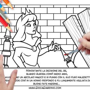 La bella addormentata in sequenze da colorare copertina