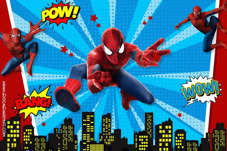 Kit per festa a tema Spider-Man da stampare