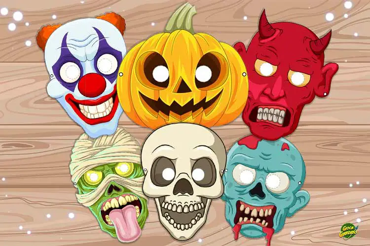 Maschera Halloween da stampare copertina