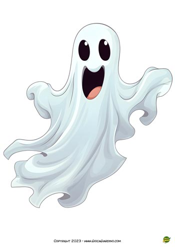 fantasma da stampare per halloween