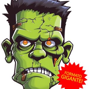 testa di frankenstein per halloween da stampare - gigante