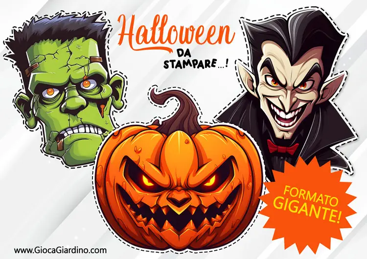immagini e disegni di halloween colorati da stampare e ritagliare - copertina