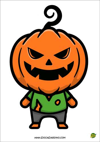 zucca halloween kawaii da stampare